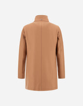 Carcoat In Easy Wool And Light Faux Fur