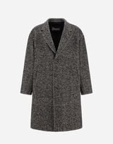 HERRINGBONE R-WOOL COAT
