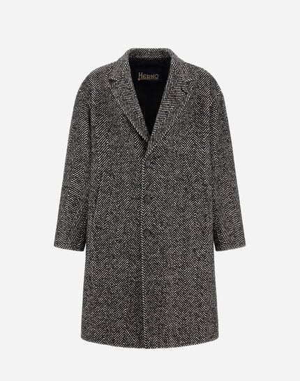 Herringbone R Wool Coat