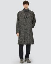 Herringbone R Wool Coat