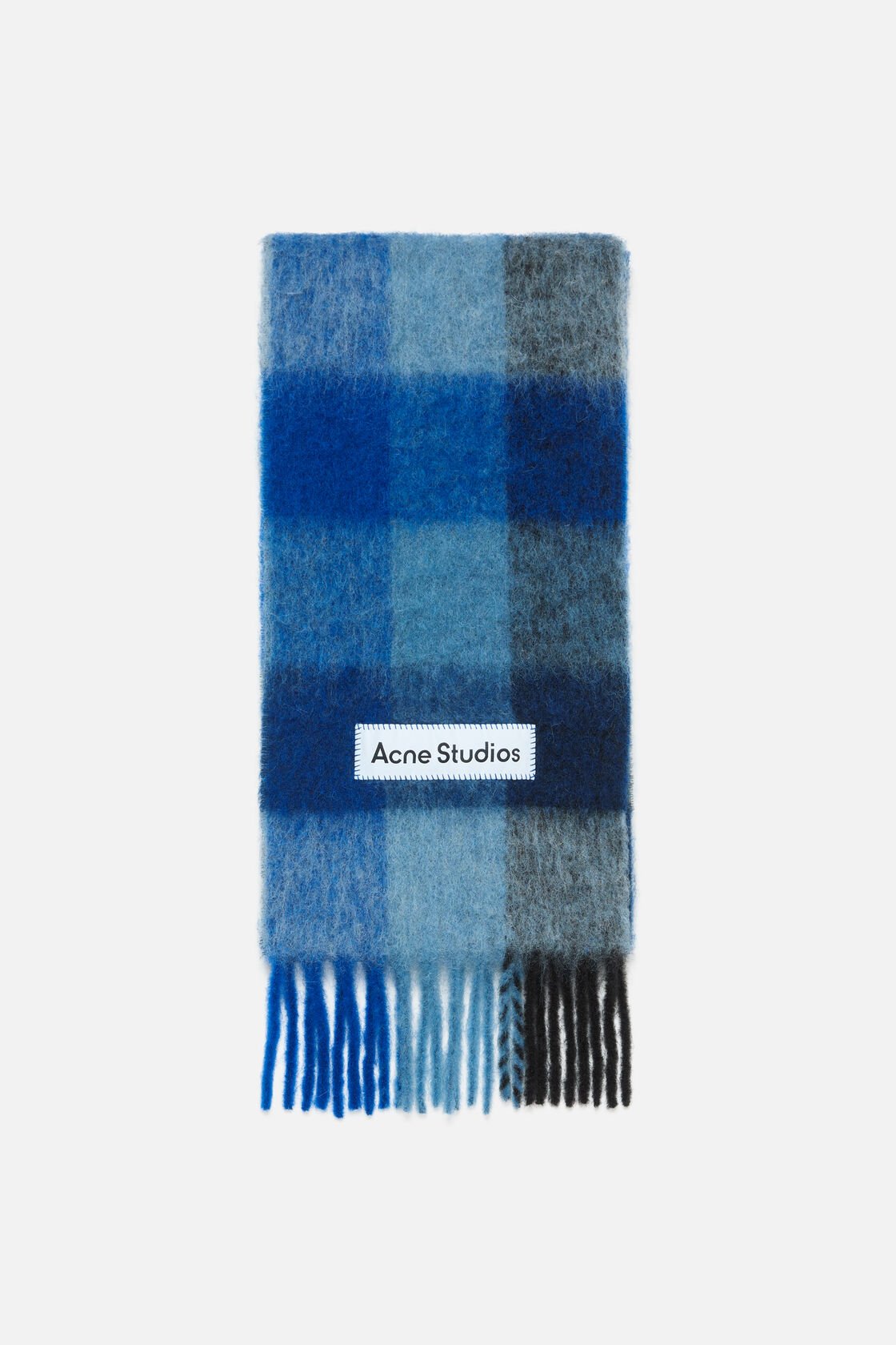 Mohair Checked Scarf