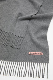 Cashmere Fringe Scarf Narrow