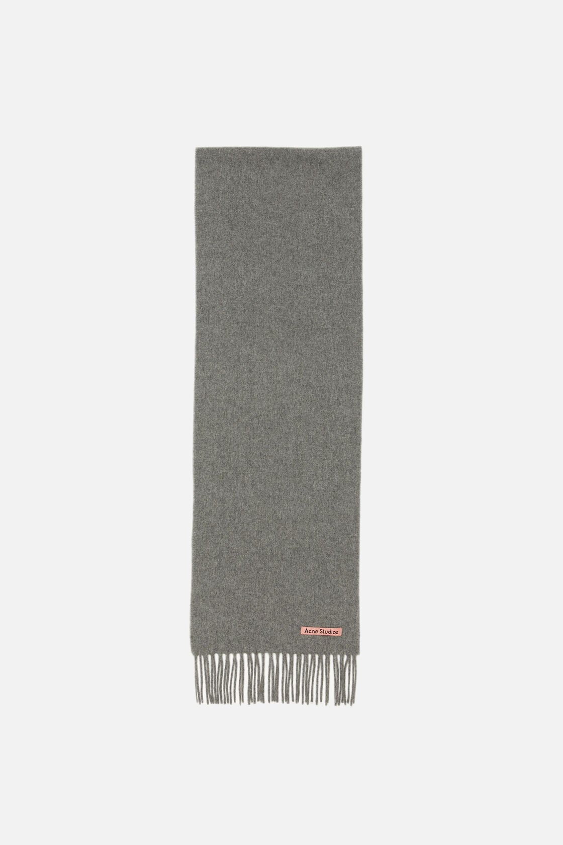 Fringe wool scarf - skinny