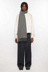 Fringe Wool Scarf Skinny