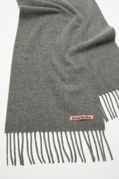 Fringe Wool Scarf Skinny