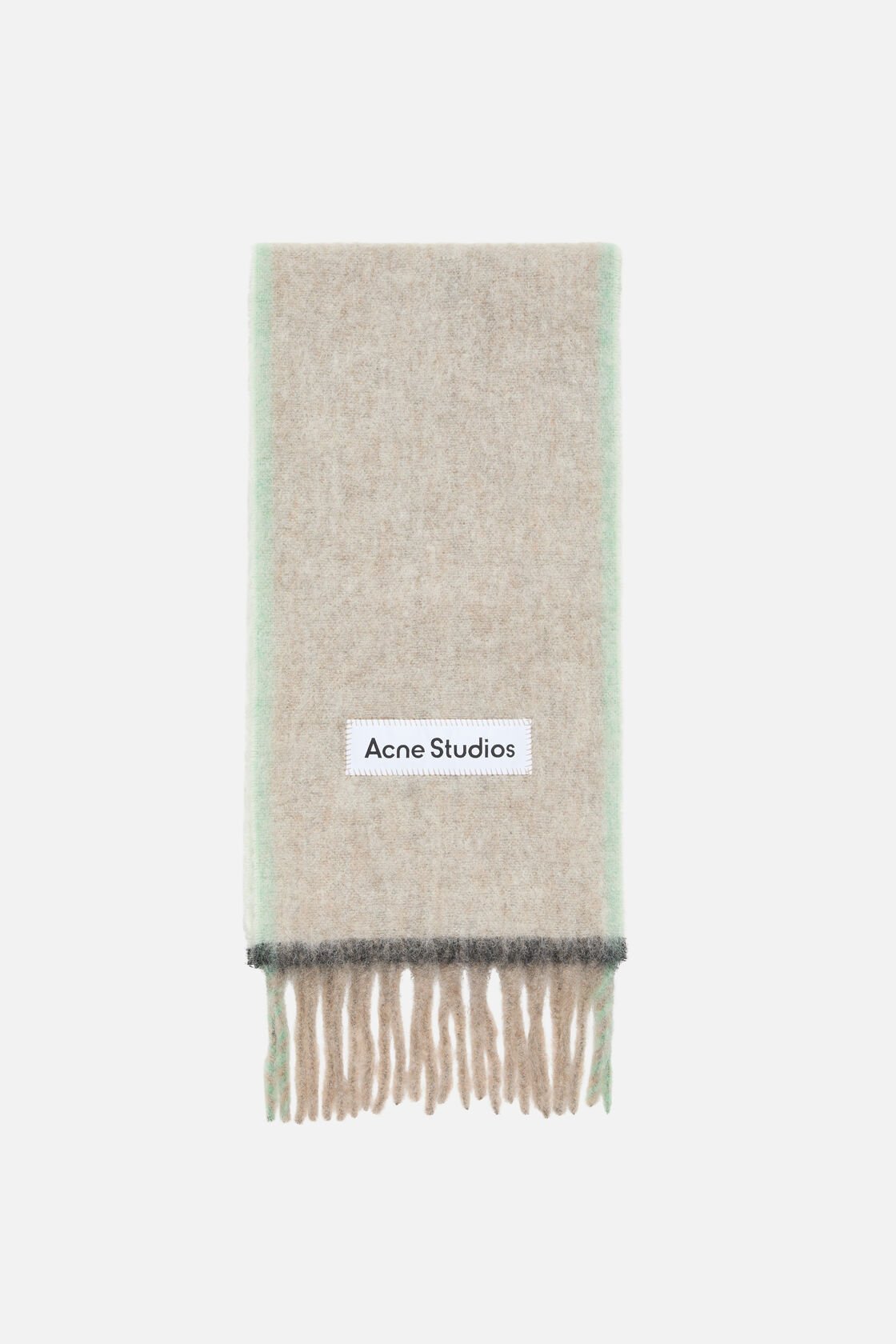 Wool Mohair Scarf Narrow