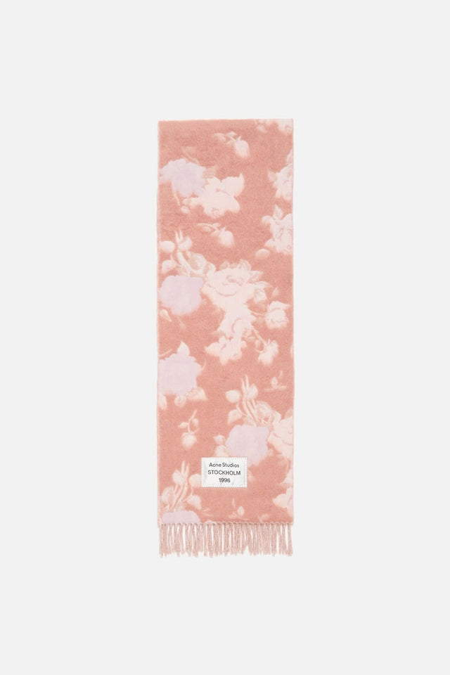 Floral Alpaca Wool Scarf