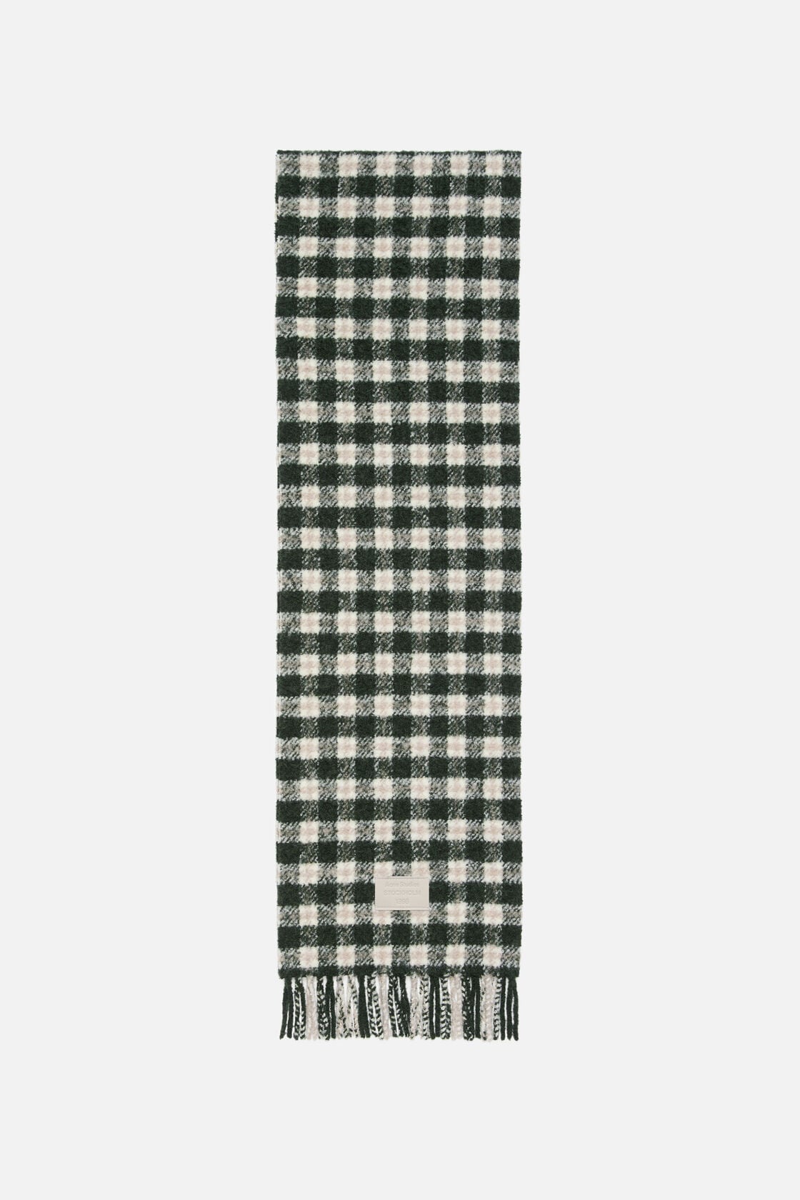 Checked Logo Scarf