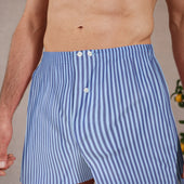 Cale On Marine Et Ciel Motif Transat Coton