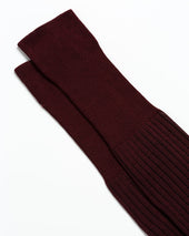Dark Red Striped Stockings