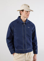 Calabria Harrington Jacket | Cotton | Navy