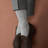 Gris Rouge Color Block Coton