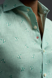 Coral Printed Superlinen Shirt