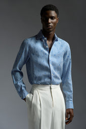 Coral Printed Superlinen Shirt