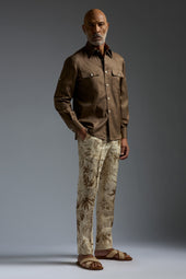Cotton Gabardine Tailored Shirt