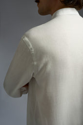Frescolino Band Collar Long Sleeves Shirt