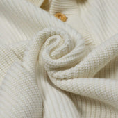Billy Chunky Ribbed Collared Sweater In Supergeelong Wool Viscose And Cashmere
