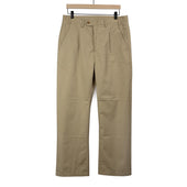 Spectacular Air trousers in khaki lightweight cotton twill