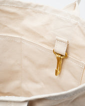 Small Canvas Shopper Bag Off White
