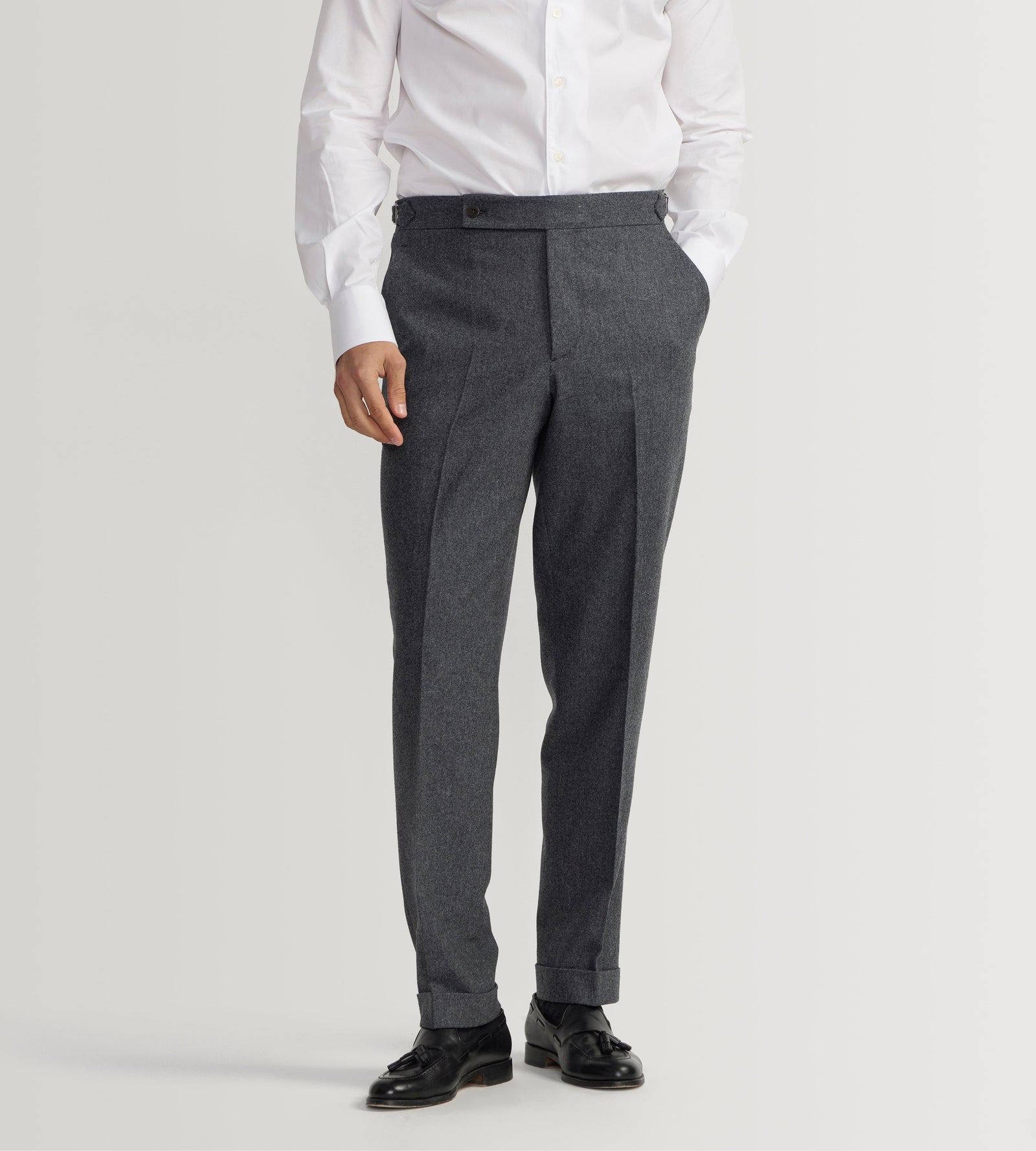 Pantalon en flanelle de laine