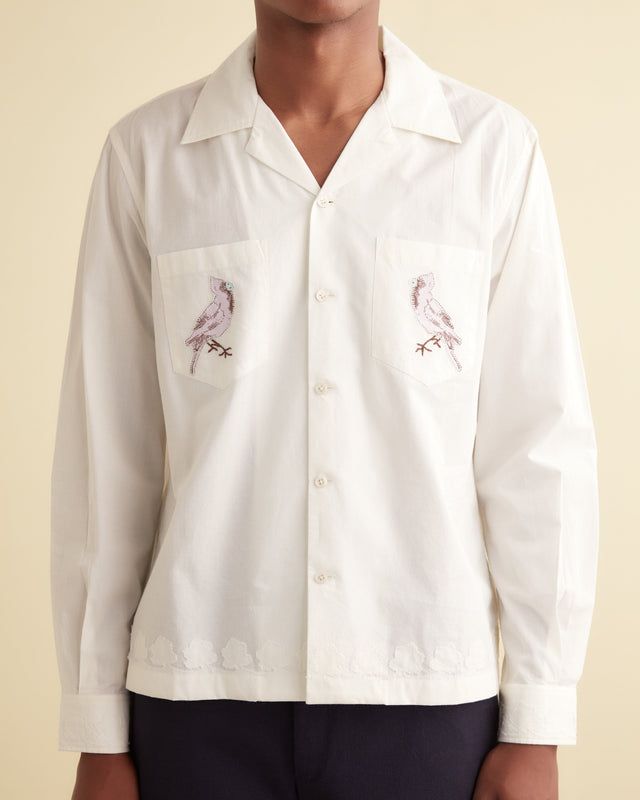 Cardinal Appliqué Long Sleeve Shirt