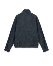 Carol Giacca In Con Cerniera Indigo Rinse