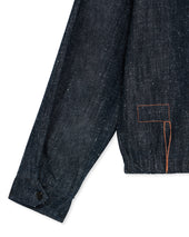 Carol Giacca In Con Cerniera Indigo Rinse