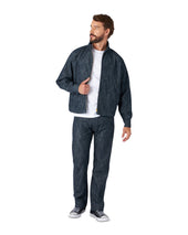 Carol Giacca In Con Cerniera Indigo Rinse