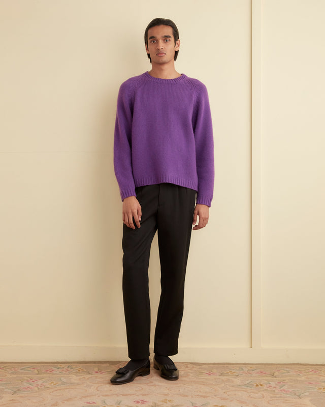 Cashmere Crewneck - Purple