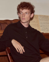 Cashmere Polo - Black