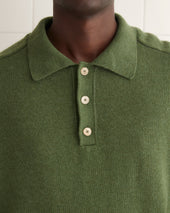 Cashmere Polo Green