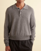 Cashmere Polo Grey