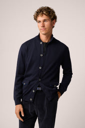 Woodend Cardigan Wool Blue