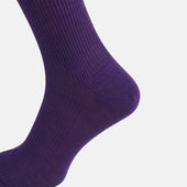 Purple Mid Length Merino Socks