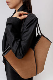 Calella Suede Calf Suede Tote Bag
