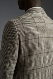 Flamed Wool Cotton Silk and Linen Capri Blazer