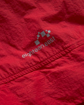 LAINES HOODED SHELL - DAN & WHIT'S RED / WASHED BLACK WATER-REPELLENT NYLON