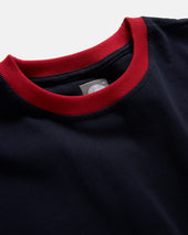Macomber Ringer Tee Midnight Dan Whit S Red 7 75 Oz All Season Cotton Jersey