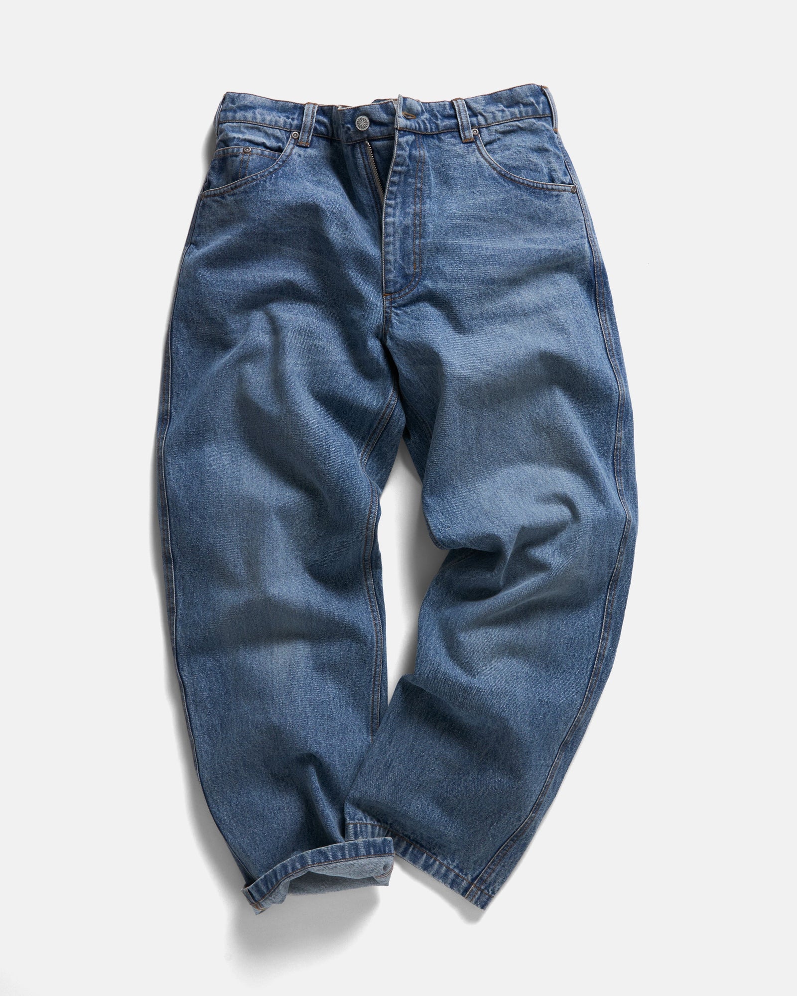 Tenner Five Pocket Jeans 13 Oz Mid Wash
