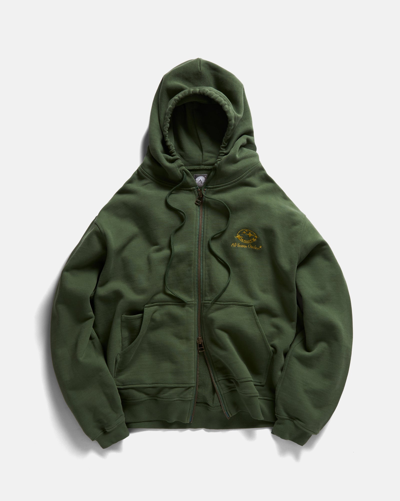 All Season Outdoor Tolmie Fullzip Sweatshirt Faded Goldenrod 19oz All Cotton Fleece