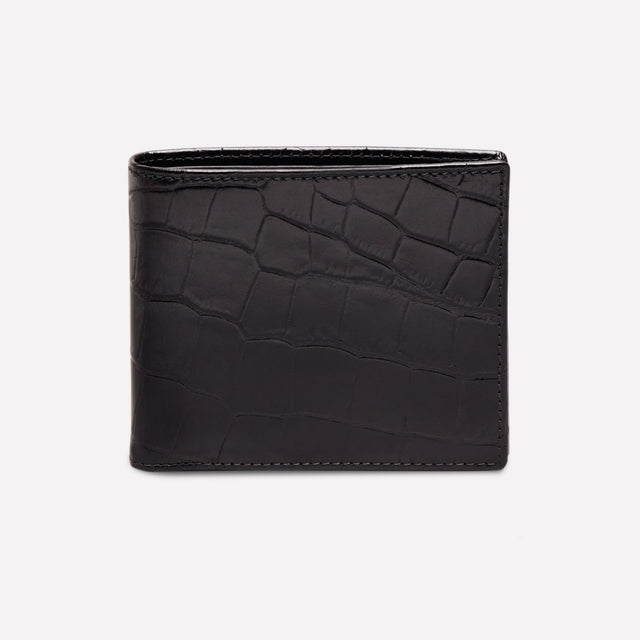 Croco Billfold Wallet with 6 C/C