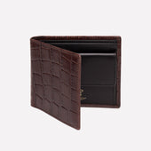 Croco Billfold With 3 C C Coin Purse