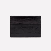 Croco Flat Credit Card Case