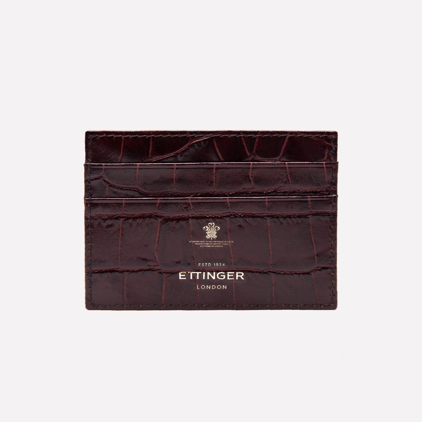 Croco Flat Credit Card Case