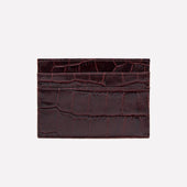 Croco Flat Credit Card Case