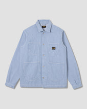 Coverall Jacket Core (Washed Hickory Stripe)