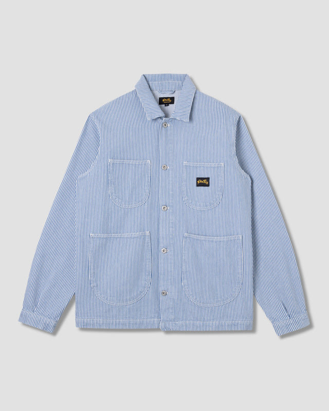 Coverall Jacket Core (Washed Hickory Stripe)