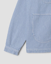 Coverall Jacket Core (Washed Hickory Stripe)