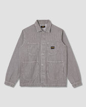 Coverall Jacket Core (Black Hickory Stripe)