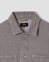 Coverall Jacket Core (Black Hickory Stripe)